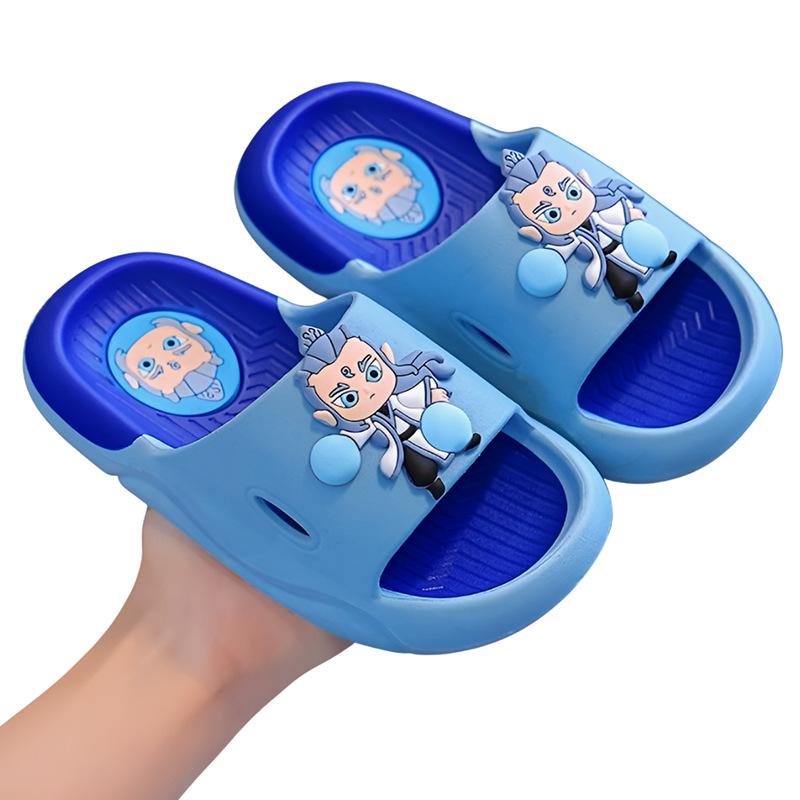 

New Nezha and Ao Bing big-toed slippers for children, summer cartoon non-slip baby slippers for boys and girls 38-39Inner Length22cm синій