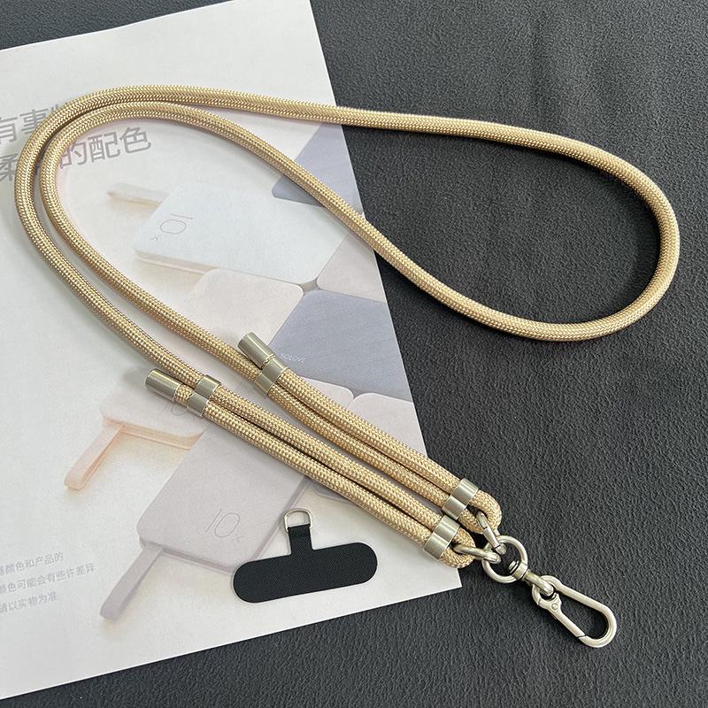 Regulowany 8mm Naszyjnik na telefon komórkowy do noszenia na krzyż - Zewnętrzny pasek zapobiegający zgubieniu w stylowym designie