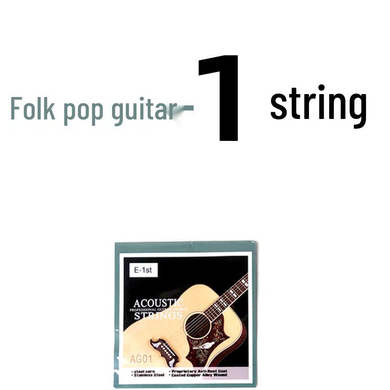 

AG01 Folk Guitar Strings Set: 1st to 6th String for Wood Guitar