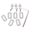 1Set Road Bicycle Pedal Cleats Washers For Spd Cleat Screw Bike Plate For Keo Cleat Repair M5 Screw Gasket Bike Accessories