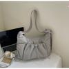 Summer new pleated shoulder bag large capacity messenger bag versatile commute to work class casual tote bag