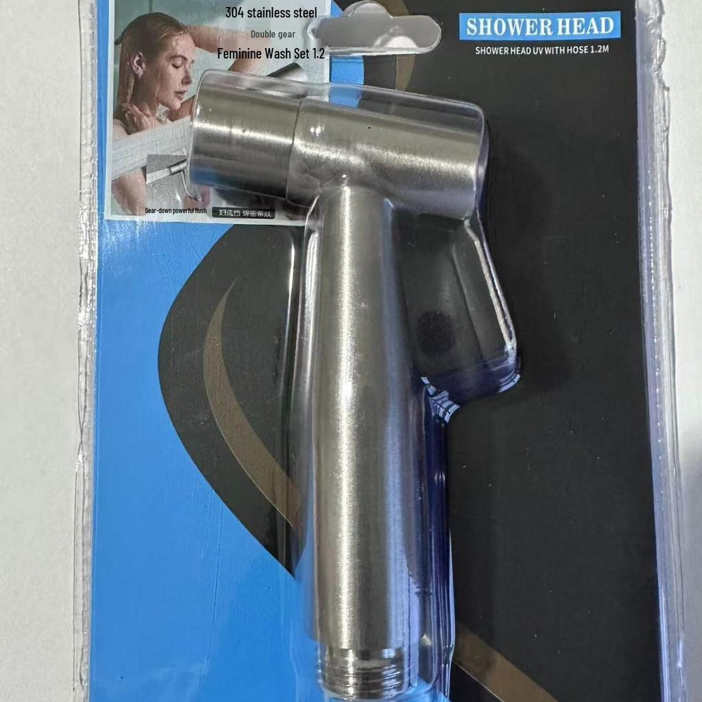 304 Stainless Steel High-Pressure Bidet Shower Head Spray Gun Set