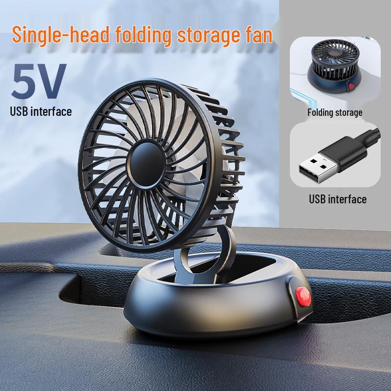 

Складной USB вентилятор для приборной панели автомобиля для транспортных средств и фургонов 12 В/24 В