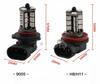 2PCS LED Car Fog Lights H8 H9 H11 9005 9006 RGB Bulbs Remote Control Fog Lights Bulb Car Driving Running Lamp Auto Leds Light