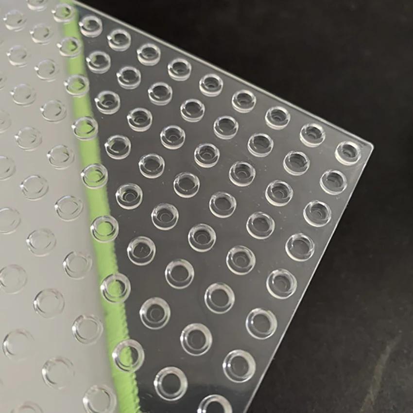 32*32 punkte Grundplatten Transparent Kleine Partikel Baustein Platte Einseitig DIY Ziegel ABS Kunststoff Montage Platte Kind Spielzeug