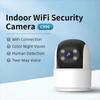 Compact WiFi Indoor Camera with Color Night Vision, Two-Way Audio, Motion Detection, Wireless Smart Home Security
