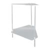 Acrylic End Table 2 Tier Corner Side Table Small Corner Table for Living Room Bedroom Balcony Easy