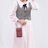 Women's Wallet Shoulder Mini Leather Bags Straps Mobile Phone Big Card Holders Wallet Handbag Money Pockets Girls Small Bags sac