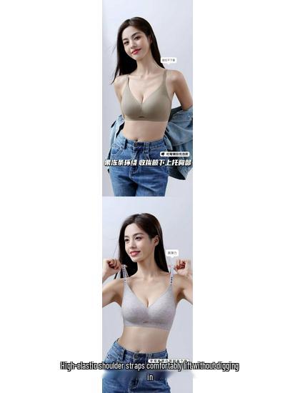 Seamless Hollow Design Supportive Bra – Comfort, Lift, and Anti-Sagging for a Smaller-Looking Bust