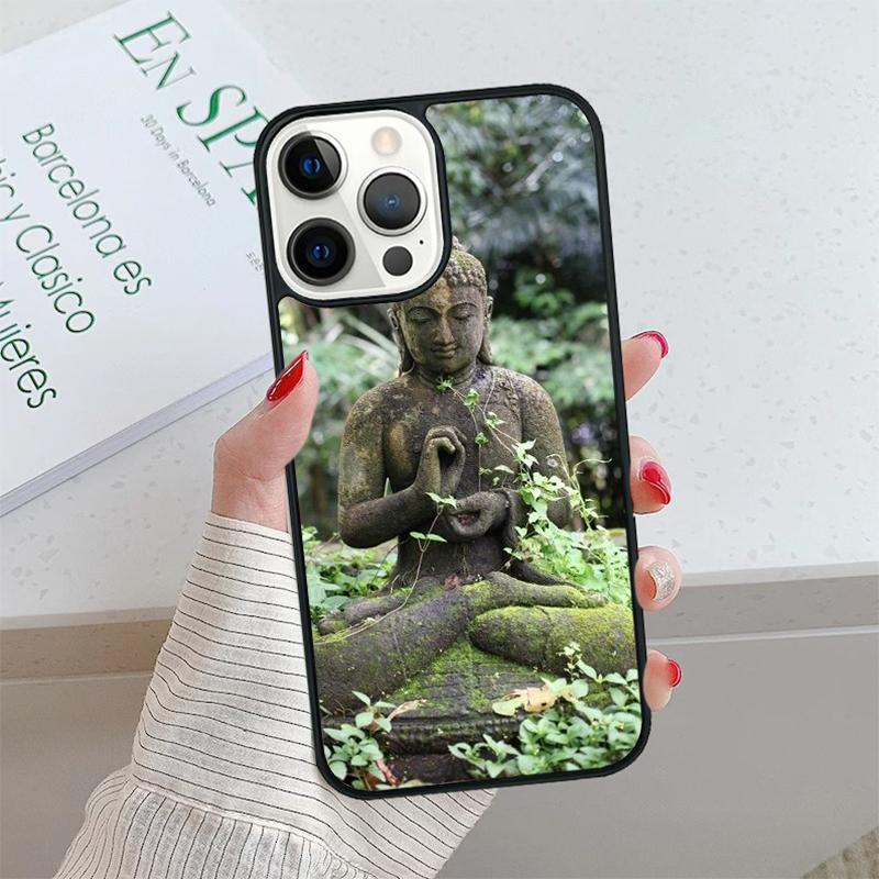 Buddha Statue Phone Case cover For iPhone 17 Air 15 16 16e 14 13 Pro Max Coque 12 11 Pro Max For Apple PLUS fundas shell