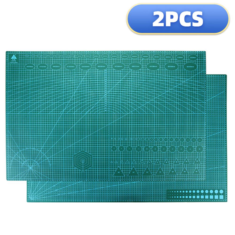 1/2PCS PVC Cutting Mat Workbench Patchwork Cut Pad Sewing Manual DIY Knife Engraving Leather Cutter Board Single Side Underlay