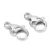 25pcs Silver Lobster Claw Clasps Stainless Steel Jewelry Making Clasps  Jewellery Making