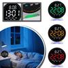 Multifunctional Electronic Clock LED Alarm Clock Soft High-definition Display Light Function Electronic Simple Night Clock K5M9