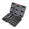 9 Pcs Pipe Extractor Set CrMo Steel Broken Pipe Removal Tool Kit with Storage Box for Maintenance