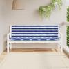VidaXL Garden Bench Cushions 2 Pcs Blue/White Stripes 361728