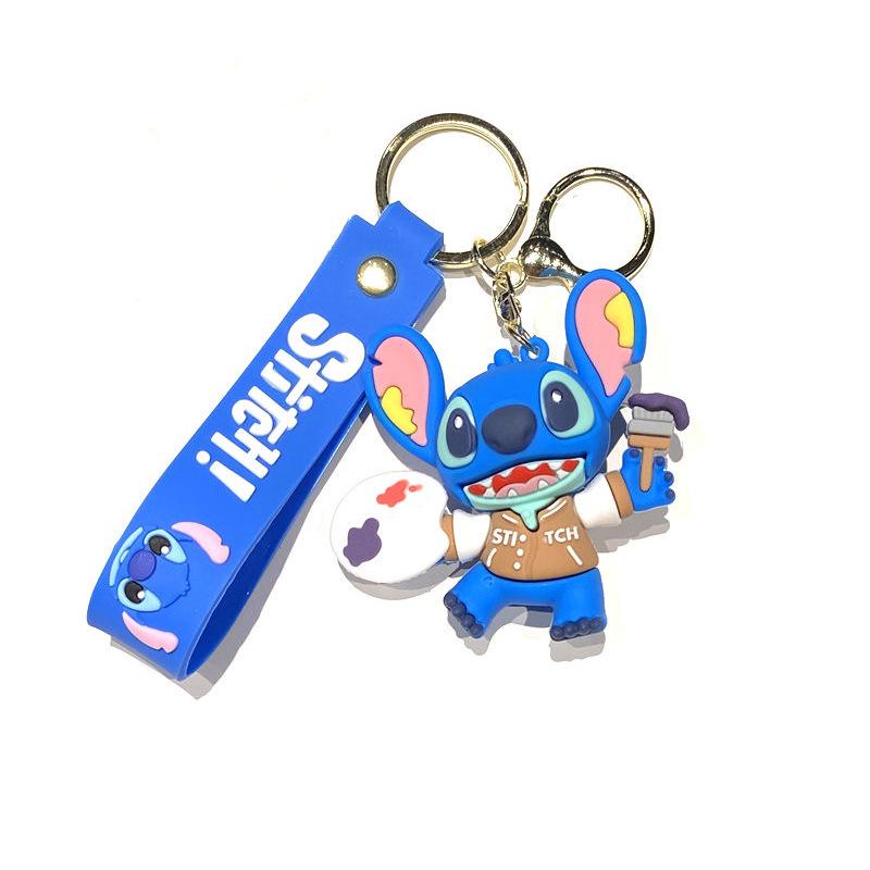 Adorable Stitch Keychain Backpack Decoration Pendant Birth Date Present great for daily use perfect for gifting
