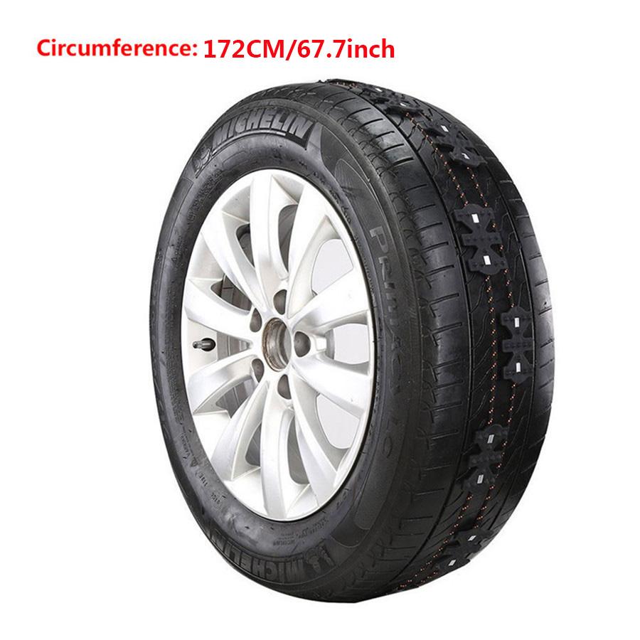 4PCS Universal Vehicles Winter Truck Car Snow Widened Tire Chain Anti-skid Belt