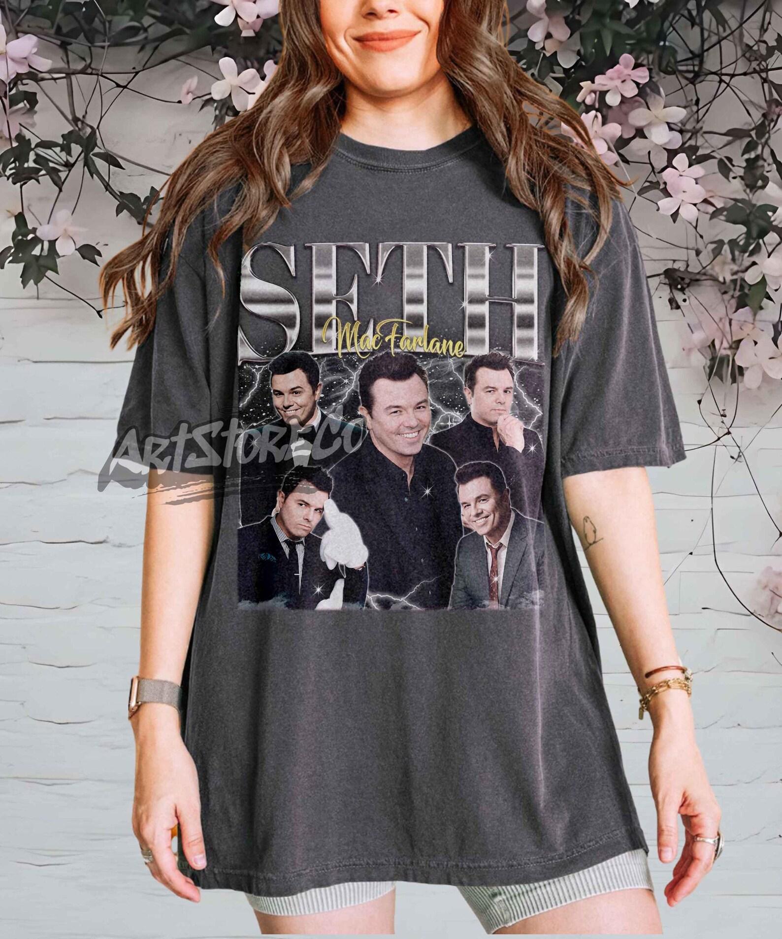Seth MacFarlane Retro Collage Graphic Tee Shirt S