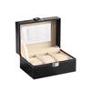Glass Window Watch Display Box PU Leather Jewelry Display Box Watch Case Organizer  Display Case