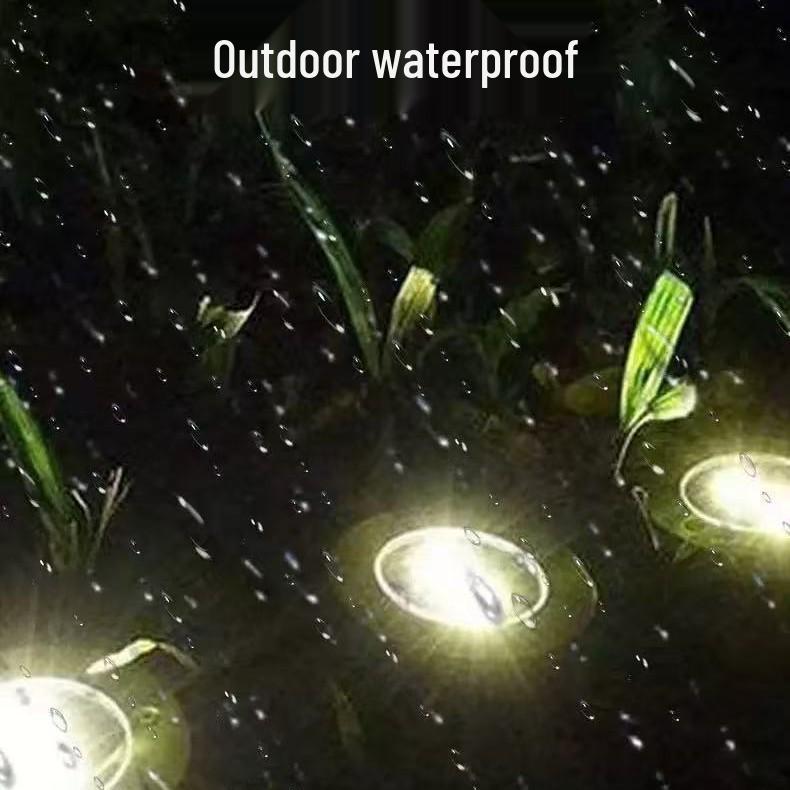 Solar Ground Lights for Outdoor Courtyard and Garden Landscape