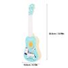 Simulation Ukulele Guitar Playable Educational Musical Instrument Early Learning Music Toy for Over 3 Years Old Kids Blue