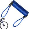 Bike Lock Reminder Cable Safety Strap Spring Coil Wire Rope Disc Braid Lock Reminder