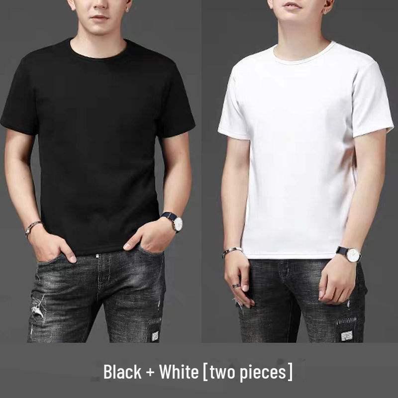 Tricou de fitness de culoare uni pentru bărbați - Disponibil cu mâneci albe, lungi și pe jumătate