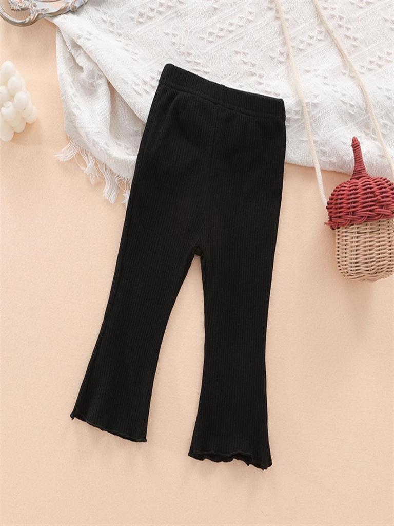 Korean Style Fashionable Girls' Cotton Flare Leggings for Toddlers (2025)
