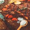 Multi Color Kitchen Rug 60 x 180 cm Washable