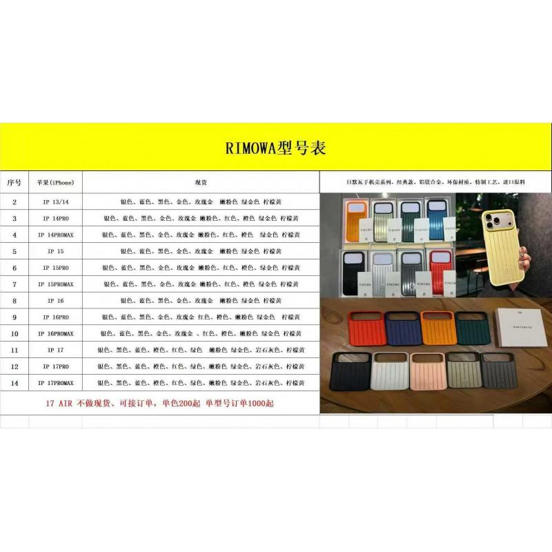 RIMOWA Style Aluminum Phone Case IPhone 17 Pro Max 16 15