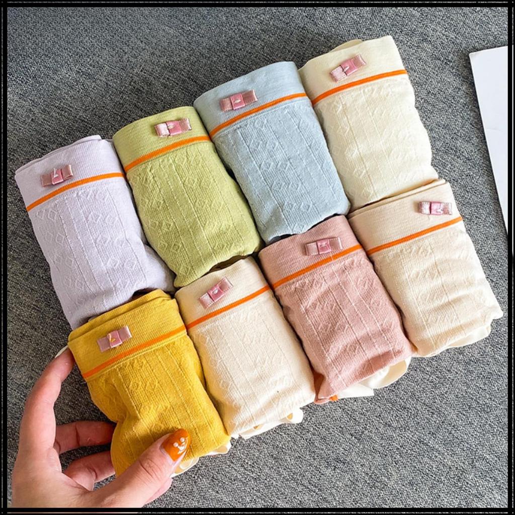 White Fang Soft Daily Pop Waffle TT543 Women's Panties, Cream,