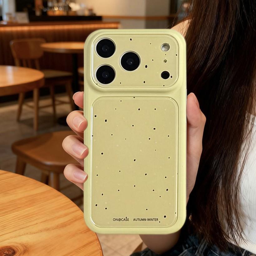 Korean Style Solid Color Ink Splash Phone Case for iPhone 17 Pro Max & Apple 16, Niche Design for Couples and Women