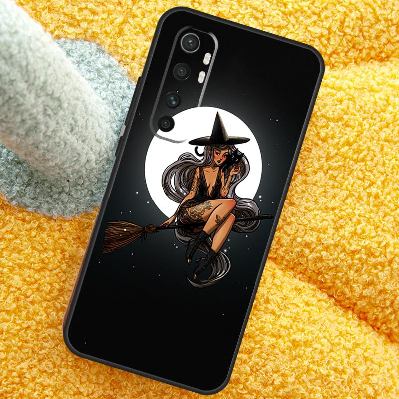 Moon Witch Horror Case For POCO X3 X4 X5 F5 Pro M5s C40 F4 GT F3 Cover For Xiaomi 12T 11T Pro 12 13 Lite 12X