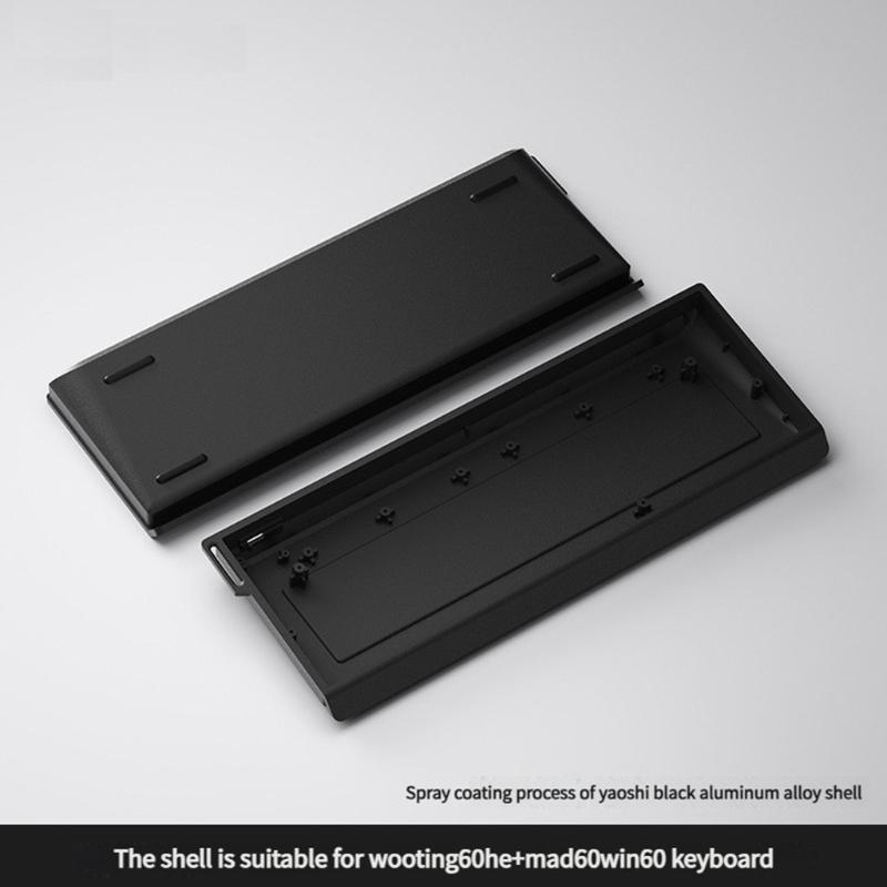 Gaming Keyboard Aluminum Shell For Wooting 60HE MAD60 61 Key Metal Housing Case Heat Dissipation Mechanical Accessories