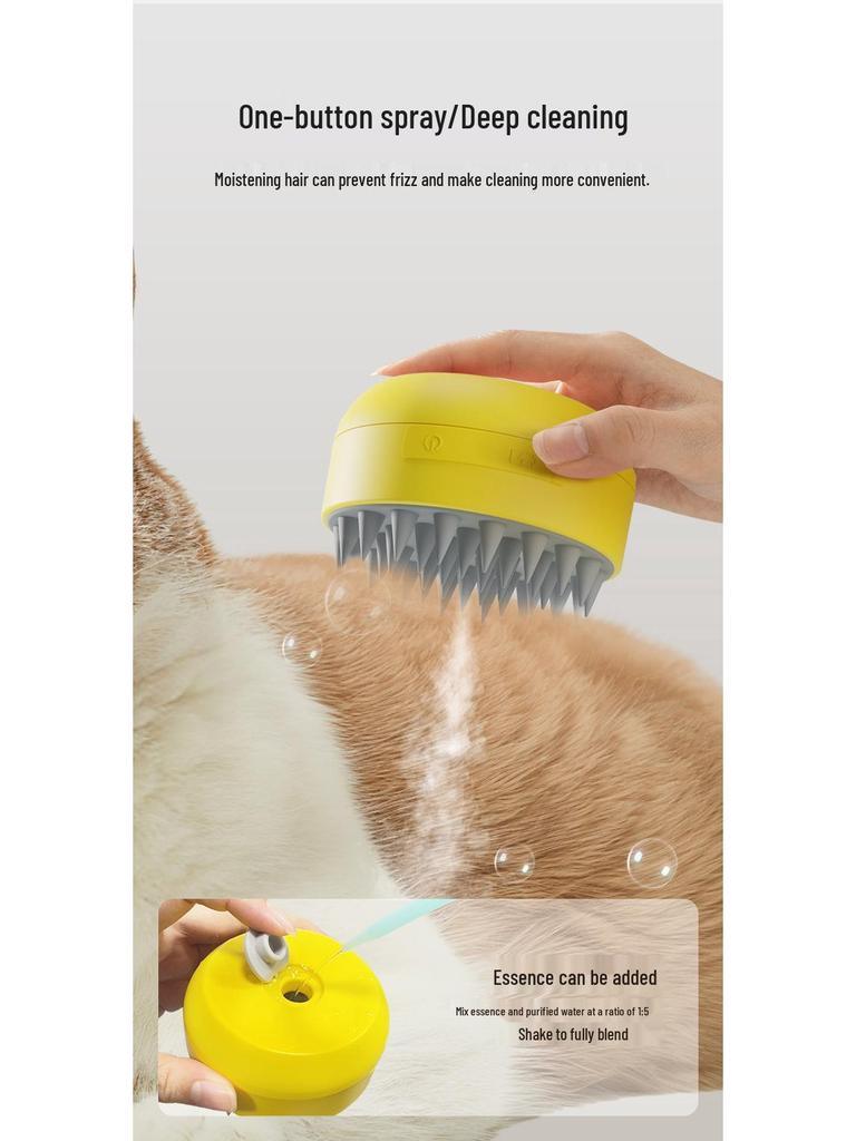 Pet Spray Massage Comb: Anti-Shedding & Bath Brush for Cats and Dogs