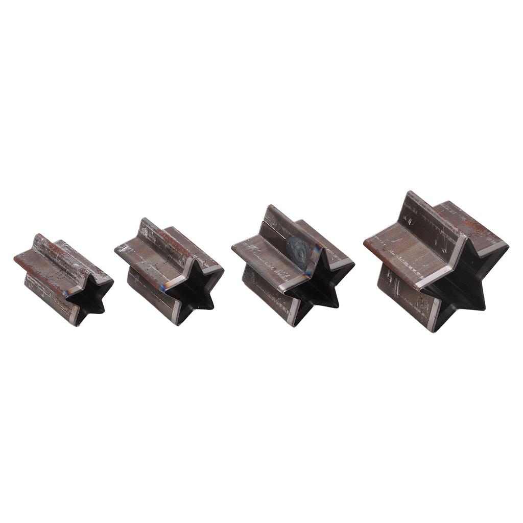 4PCS Pentagram Cutting Mold Alloy Steel Leather Punching Die Set with Storage Box for Handicrafts