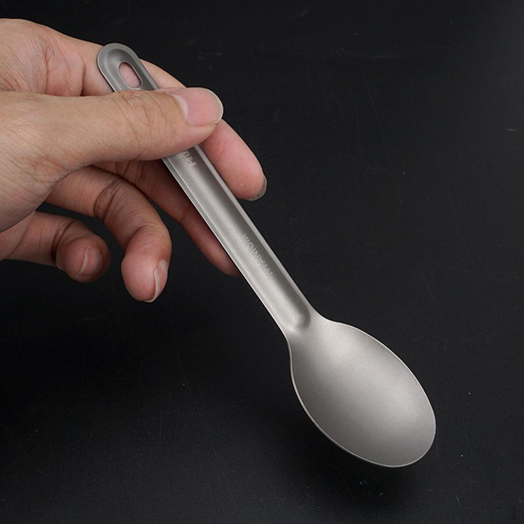 1pc Titanium Spoon/Spork/Fork Light Weight Camping Tableware Accessories