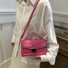 Trendy Street Style Pu Shoulder Bag For Women Available In Black Pink Blue And White Chic And Versatile