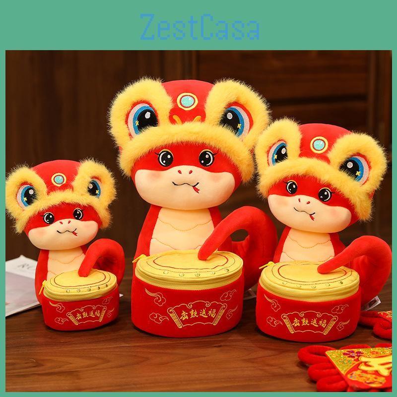 Year New Chinese Zodiac Snake Plush Toy Stuffed Doll Mascot Holiday Ornament