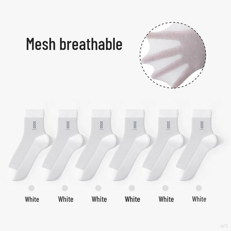 Hengyuanxiang Men s Thin Mesh Breathable Socks