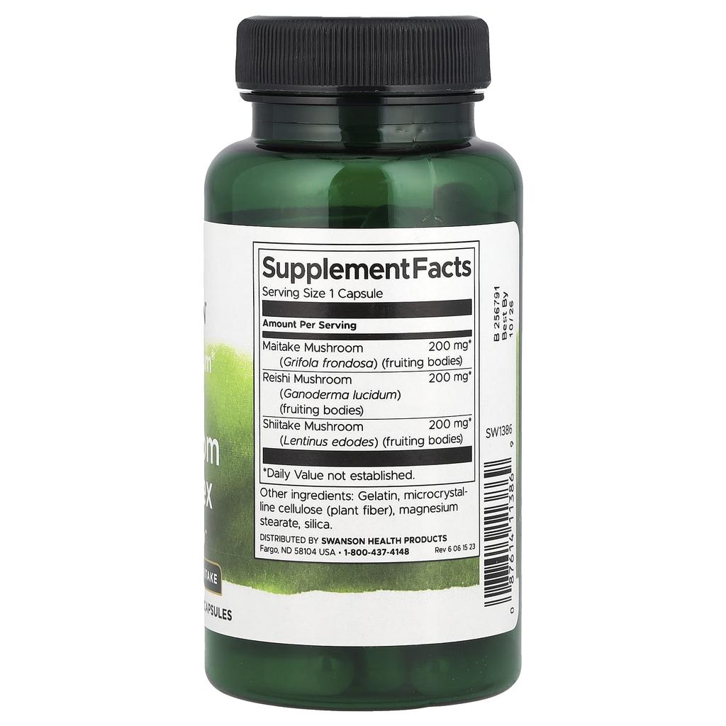 Full Spectrum® Triple Mushroom Complex, 60 Capsules