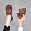 2025 Women's Genuine Leather Loafers: Soft Sole, British Style, Versatile Spring Shoes