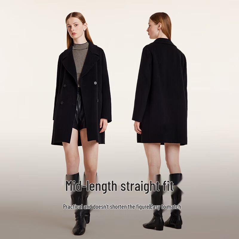 GOELIA Women's Double-sided Wool Cashmere Coat