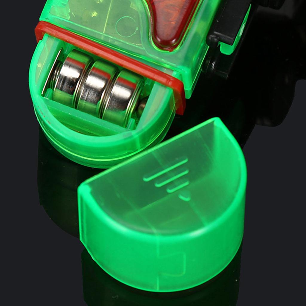 Wędkarski Alarm Brań Wielokątny Regulowany Elektroniczny Wskaźnik Alarmowy Wędkarski z Dźwiękiem i Światłem dla Większości Wędzisk