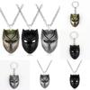 Pendant Black Panther Necklace And Keychain With Alloy For Gift Movie
