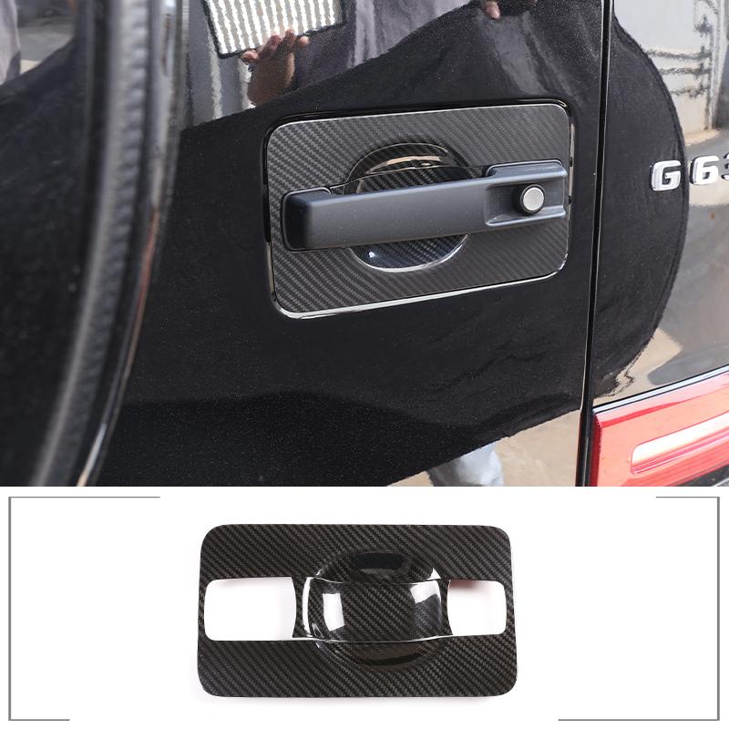 For Mercedes-Benz G-Class 2019-2020 Interior Exterior Decoration Accessories W463 G350 G500 Real Carbon Fiber Protection Sticker