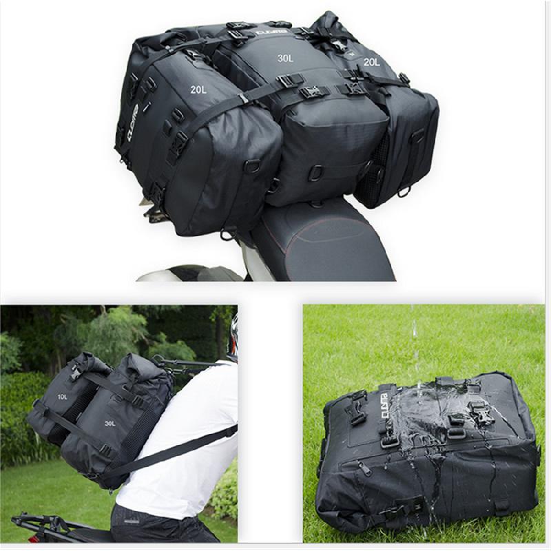 Universal 10L Motorcycle Tail Bag Storage Bag Shoulder Bag With Shoulder Straps