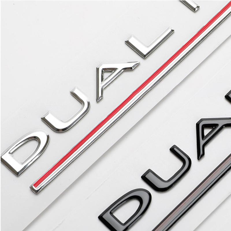 Car SpaceX Dual Motor Sticker Fender Side Decal For Tesla Model Y S 3 X Letters Space Logo Rear Emblem Badge Trunk Accessories