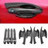 For Proton Exora 2009- Car Door Handle Bowl Cover,black Carbon Fiber Cover Trim 2018 2011 2012 2013 2014 2015 2016 2017