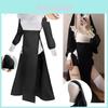 Costume de Cosplay de Monja Chowbie Sensual con Cruz para Halloween